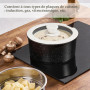 RIOVARM Induction Batterie de cuisine avec Poignées Détachables, Antiadhésive Sets de poêles et casseroles avec Couvercles, Poêl