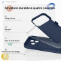 GOODVISH Coque iPhone 17 Pro Silicone avec 2 Verre Trempé, Bleu Marine | avec Bouton de Contrôle Caméra, 360° Protection Étui Pr