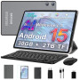 SKYEGG Tablette 10 Pouces Android 15 avec Gemini AI, 30 Go RAM + 2 to ROM Extensible, Widevine L1, Octa-Core, 6000 mAh, Wi-FI 5G