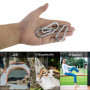 Lot de 16 mousquetons, 6 x 60 mm, petits, charge maximale : 180 kg, mousquetons pour porte-clés, camping, hamac, laisse pour chi