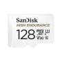 SanDisk 128 Go High Endurance carte microSDXC pour les caméras IP et les caméras embarquées + adaptateur SD jusqu'à 10 000 heure