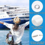 Teskyer 8 Pièces Porte Étiquette Bagage de Croisière, Imperméable à l'Eau, Transparent, Durable, avec Zip Seal, Boucles en Acier
