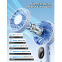 Aecooly Mini Ventilateur Portable à Main Rechargeable USB 20H Autonomie Max | Puissant, ventilateur de poche avec 3 modes flexib