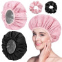 2 Pièces Bonnet Chauffant pour Soins en Profondeur, Bonnet Auto Chauffante pour Soins Capillaires, Bonnet de Soin Double Couche