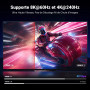 UGREEN 8K Câble HDMI 2.1 Certifié 10K 8K 60Hz Haute Vitesse 48Gbps (2M) | Cordon HDMI 4K 240Hz Aluminium DynamicHDR Dolby Atmos 