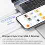 Basesailor Adaptateur USB vers USB C pour iPhone 18 17 17e 16 Pro Max Ultra | Type C Femelle USB A Mâle Convertisseur Chargeur p