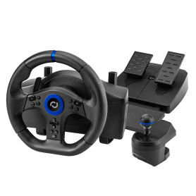 BLADE - Volant de Course avec Pédales et Levier de Vitesse (Shifter) | Volant de Simulation pour PC et PlayStation 5 (PS5)