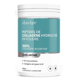 Peptide De Collagene Poudre 500g Collagène Hydrolysé Bovin | Facile à Dissoudre | Collagen Peptides Type 1 et 3 | Collagene Pept