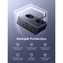 UGREEN 6 EN 1 Multiprise 3680W 2 Prise AC 4 USB avec Interrupteur Noir 1.3M | USB C 20W, Rallonge 1.3M Bloc Electrique, Compatib