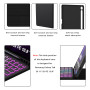 Étui Clavier AZERTY Pour Samsung Galaxy Tab S10 Lite S10 FE/S9 FE/S9 10.9" | Rétroéclairée 7 Couleur, Pavé tactile multipoint, D