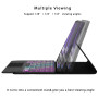 Étui Clavier AZERTY Pour Samsung Galaxy Tab S10 Lite S10 FE/S9 FE/S9 10.9" | Rétroéclairée 7 Couleur, Pavé tactile multipoint, D