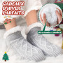 Niorasen Chaussettes Chausson Femme Homme, Pilou Pilou, Cadeau de Noël | Pantoufles Antidérapantes Thermiques, Chausson Hiver Po