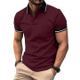 ZITY Polo Homme Manches Courtes Respirant T Shirt Eté Polo Golf Homme Respirant Tee Shirt Séchage Rapide Tshirt Tennis