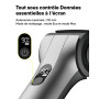 HOTO Brosse Nettoyage Électrique Sans Fil IPX7, 8 têtes interchangeables | Angle réglable, poignée extensible adapté pour salle 