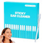 YUDANSI Adhésif Nettoyeur Oreilles Bâtons, 24pc Sticky Ear Cleaner | Réutilisable Cérumen Nettoyage Oreilles Adulte Enfant, Lava