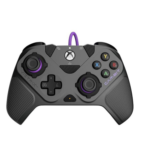 Turtle Beach Victrix Gambit Prime, manette gaming filaire pour XBOX et PC | Gris, XBOX Series X|S, XBOX One, 12 pièces interchan