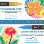 NICETY 120 Feutres Acryliques à Pointe Pinceau - Marqueurs Peinture à l'Eau Multi-Supports pour Pierre, Bois, Céramique, Verre -