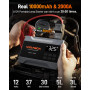 WOLFBOX 2000A Avviatore di Emergenza Con Compressore 150 PSI, Jump Starter 12V Portatile 37Wh per Auto Benzina fino a 5L, Power 