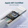RAMPOW Cable iPhone [Certifié MFi], Câble Lightning USB Charge Rapide 2M | Câble Chargeur Lightning Connecteur, Ultra Résistant 
