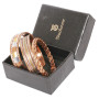 Touchstone Bracelet magnétique Copper de style tibétain. Forgé à la main avec du cuivre pur solide et de haut calibre. Ensemble 