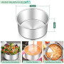 Joyfair Lot de 2 moules à gâteau ronds en acier inoxydable - 7 cm de haut - Pour anniversaire, mariage, Noël - Sain et non toxiq