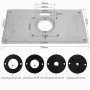 Plaque d'insertion de Table 235mm x 120mm x 8mm aluminium travail du bois bricolage routeur Table plaque d'insertion et anneau p