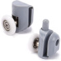 Lot de 8 roulettes pour porte de douche 23mm