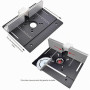 Table DéFonceuse Plaque Aluminium, Table Fraisage Insert Avec Support De Torsion Coudé, DéFonceuse Plaque, Defonceuse A Bois Acc