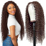 Shoaiye 13x4 Human Hair Wig Curly Wave Lace Frontal Perruque Femme Naturelle Glueless Cheveux Humain 150% Density Sans Colle Cou