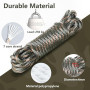 Paracorde 550 4mm, Cordelette 30 Mètres, Corde Extérieure avec 7 Brins Tout Usage, Corde Parasol Déporté, 5 Couleurs/6 Mètres, M