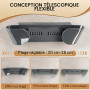 4 Pièces Range Couvercle,Support Couvercle Casserole, Organizer Coperchi Pentole, Aucun Perçage Nécessaire, Réglable En Hauteur 