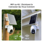 EZVIZ 2K+(4MP) 4G/Wi-Fi Camera Solaire Exterieur CB8 Lite & 5W Solar Panel | Camera Exterieur sans Fil,Mode AOV (Enregistrement 