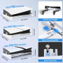 Support Mural Horizontal Réglable pour PS5/Slim/Pro, Support Mural PS5pour Console PlayStation 5, Accessoire et Kit Complet Inst
