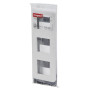 Legrand - Plaque Mosaic avec support pour 3 x 2 modules montage vertical - blanc