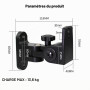 Howonder BS-218pro Support Mural pour Enceintes pour Petites Enceintes, Support Enceinte Murale, Poids Max 30 lbs (2 Packs Noirs