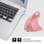 WREWING Souris verticale ergonomique sans fil 2,4 GHz avec 4 DPI réglables 800/1200/1600/2400, 6 boutons, compatible avec PC, bu