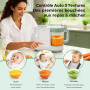 Momcozy AutoMeal Robot Cuiseur Bébé – Préparateur de Repas 450 ml sans BPA | Mixeur à 6 Lames, Auto-Nettoyage, Texture en 3 Étap