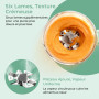 Momcozy AutoMeal Robot Cuiseur Bébé – Préparateur de Repas 450 ml sans BPA | Mixeur à 6 Lames, Auto-Nettoyage, Texture en 3 Étap