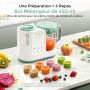 Momcozy AutoMeal Robot Cuiseur Bébé – Préparateur de Repas 450 ml sans BPA | Mixeur à 6 Lames, Auto-Nettoyage, Texture en 3 Étap