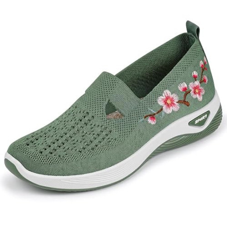 OSDUE Chaussure Orthopédique Femme, Été Baskets sans Laçage Légères Antidér | Respirante, Chaussures de Marche À Plateforme, Ran