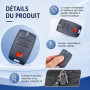 2 Pièces Télécommande pour portail BFT MT B RCB4, 433 MHZ Telecommande pour Bft, Portail 4 canaux 4 boutons Compatible TRC 2, TR