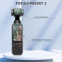 FPVtosky 2×Protection d'objectif 2×protection d'écran LCD pour DJI Osmo Pocket 4/3, Pocket 3 OP3 Accessoires en verre trempé, du