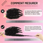 50g/1Pack Miracle Knots Crochet Human Hair (16Pouces, Burmese Curly) | Pre-Separated Invisible Feather Crochet Hair Extensions f