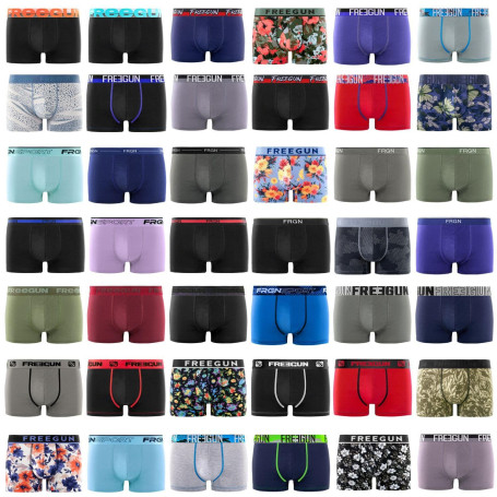 Pack Surprise Calecon Boxer Homme Coton, Modèle Aléatoire, Ultra-Doux, Anti-Irritation et Confortable (Lot de 5)