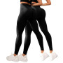 riou Lot de 2 Legging Anti-Cellulite Original pour Femme, Compession 3D pour Femme, Minceur Taille Haute, sans Couture, Pantalon