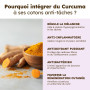 Séfia - Cotons Anti-Imperfections Visage au Curcuma - Boîte 30 Cotons | Atténue l'Apparence des Taches - Teint Plus Uniforme et 