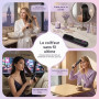Brosse lissante sans fil,ion négatif chauffante,Créez Coiffure Raffinée | 5600mAh 3RéGlages De TempéRature160-200°,Créez Coiffan