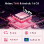 Tablette 10 Pouces, Tablette Android 16, Unisoc T606 CPU, 26 GO RAM + 128 GO ROM + 1 TO TF, Écran HD IPS 1280x800, Batterie 7000