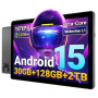 Laptok Android Tablette 10 Pouces avec 30 Go de RAM et 128 Go de ROM, Processeur octocœur, Widevine L1, Wi-FI 6 GHz/Bluetooth 5.