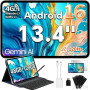 TECLAST T65 Tablette 13.4" Android 16, 120Hz Tablet avec Clavier, 4G LTE | Gemini AI, Dual SIM, Octa-Core, 26Go+128Go+4To, 8000m